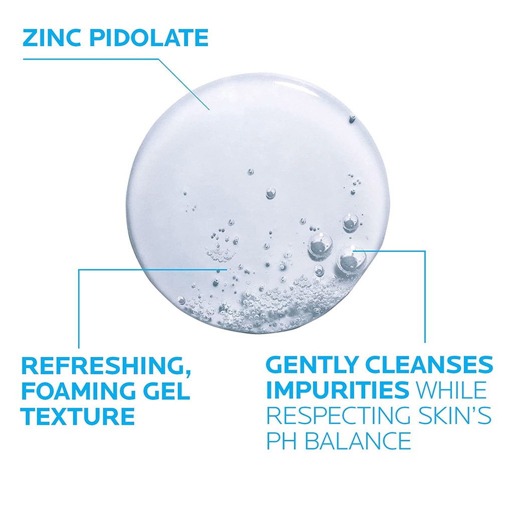 La Roche-Posay, Effaclar Acne Foaming Cleansing Gel for Oily & Acne Prone Skin, Foaming gel cleanser for oily and acne-prone skin, 400ml