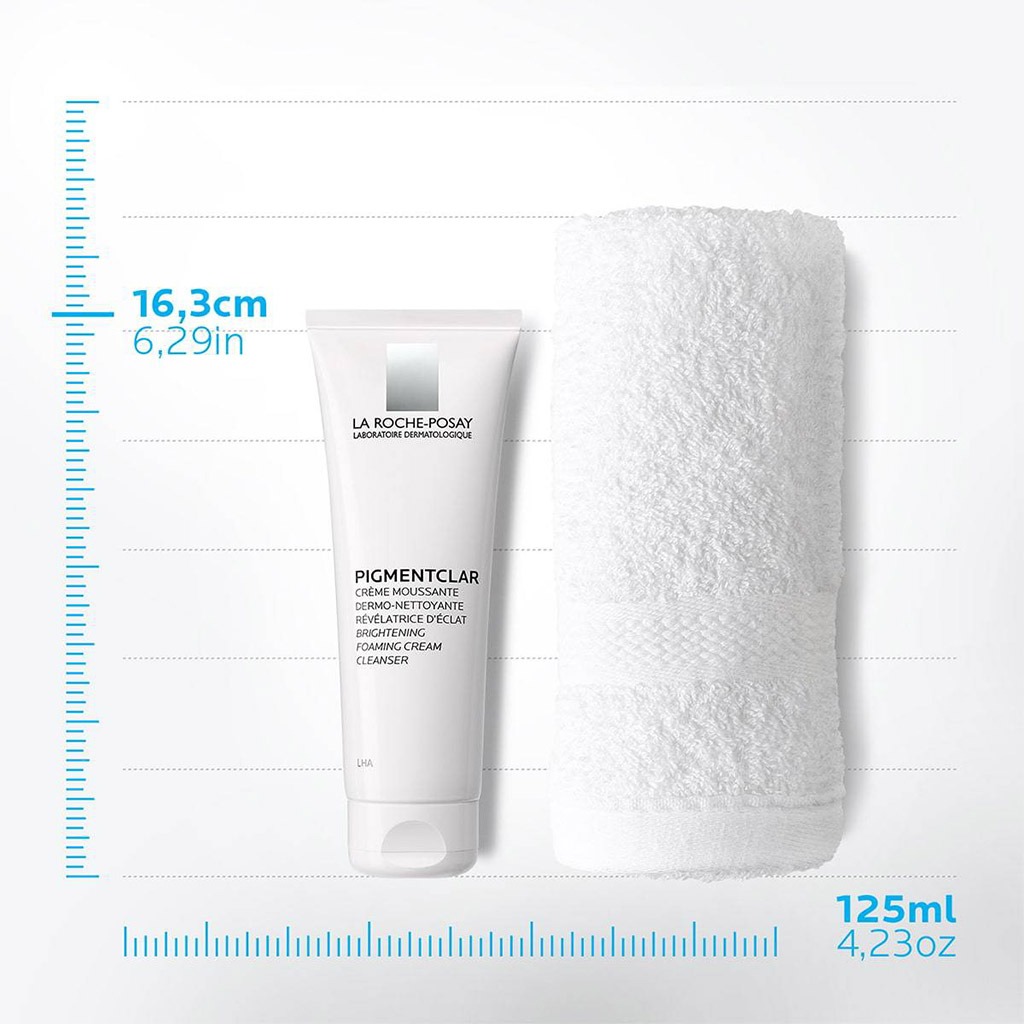 La Roche-Posay, Pigmentclar Brightening Foaming Cream Cleanser, Brightening foaming cleanser for uneven skin tone, 125ml