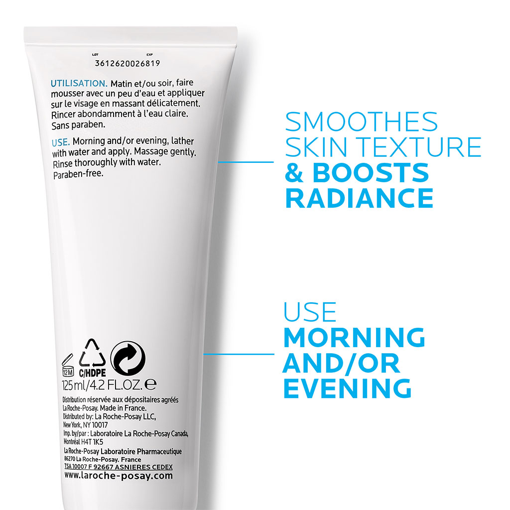 La Roche-Posay, Pigmentclar Brightening Foaming Cream Cleanser, Brightening foaming cleanser for uneven skin tone, 125ml