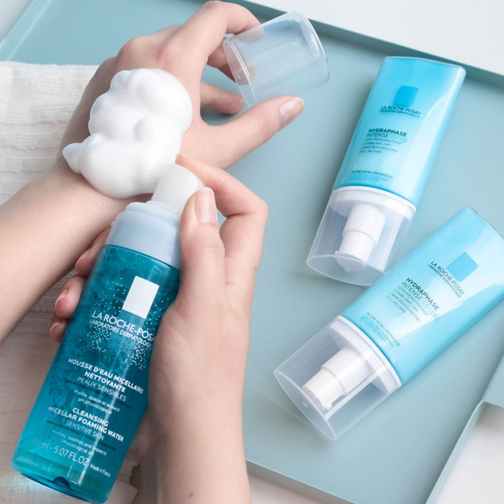 La Roche-Posay, Cleansing and Make-Up Removing Physiological Foaming Water, Gentle foaming cleanser for sensitive skin, 150ml