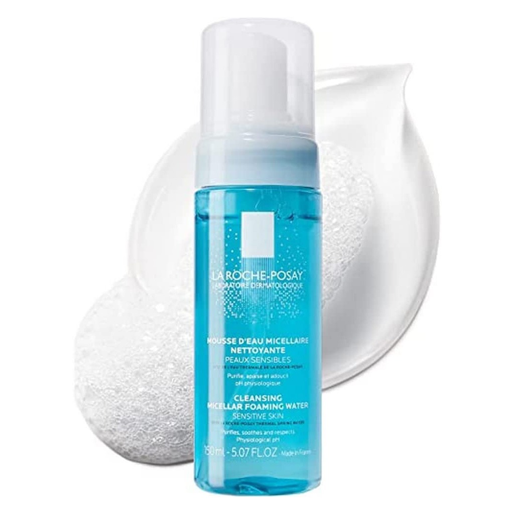 La Roche-Posay, Cleansing and Make-Up Removing Physiological Foaming Water, Gentle foaming cleanser for sensitive skin, 150ml