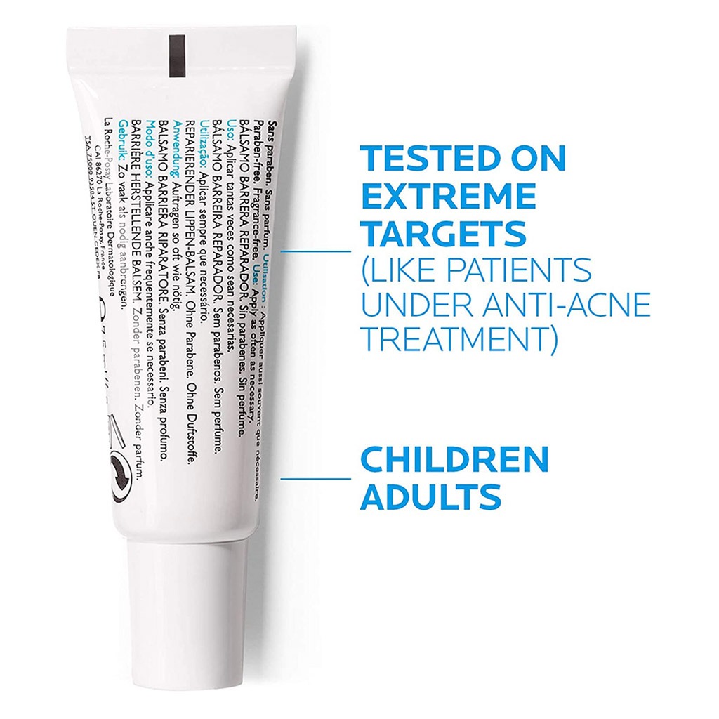 La Roche-Posay, Cicaplast Lèvre B5, Soothing lip balm for dry and chapped lips, 7.5ml