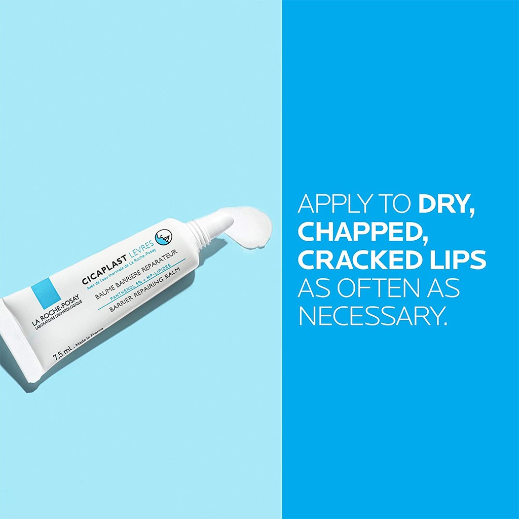 La Roche-Posay, Cicaplast Lèvre B5, Soothing lip balm for dry and chapped lips, 7.5ml