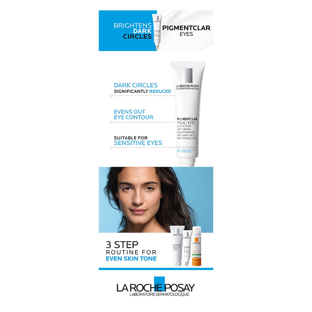 La Roche-Posay, Pigmentclar Eye Cream, Eye cream for dark circles and pigmentation, 15ml