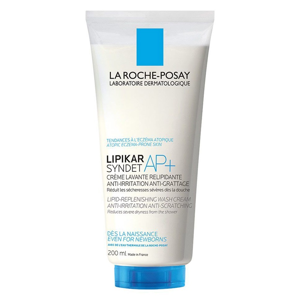 La Roche-Posay, Lipikar Syndet AP+ Body Wash, Cleansing wash for extremely dry, atopic eczema-prone skin, 200ml