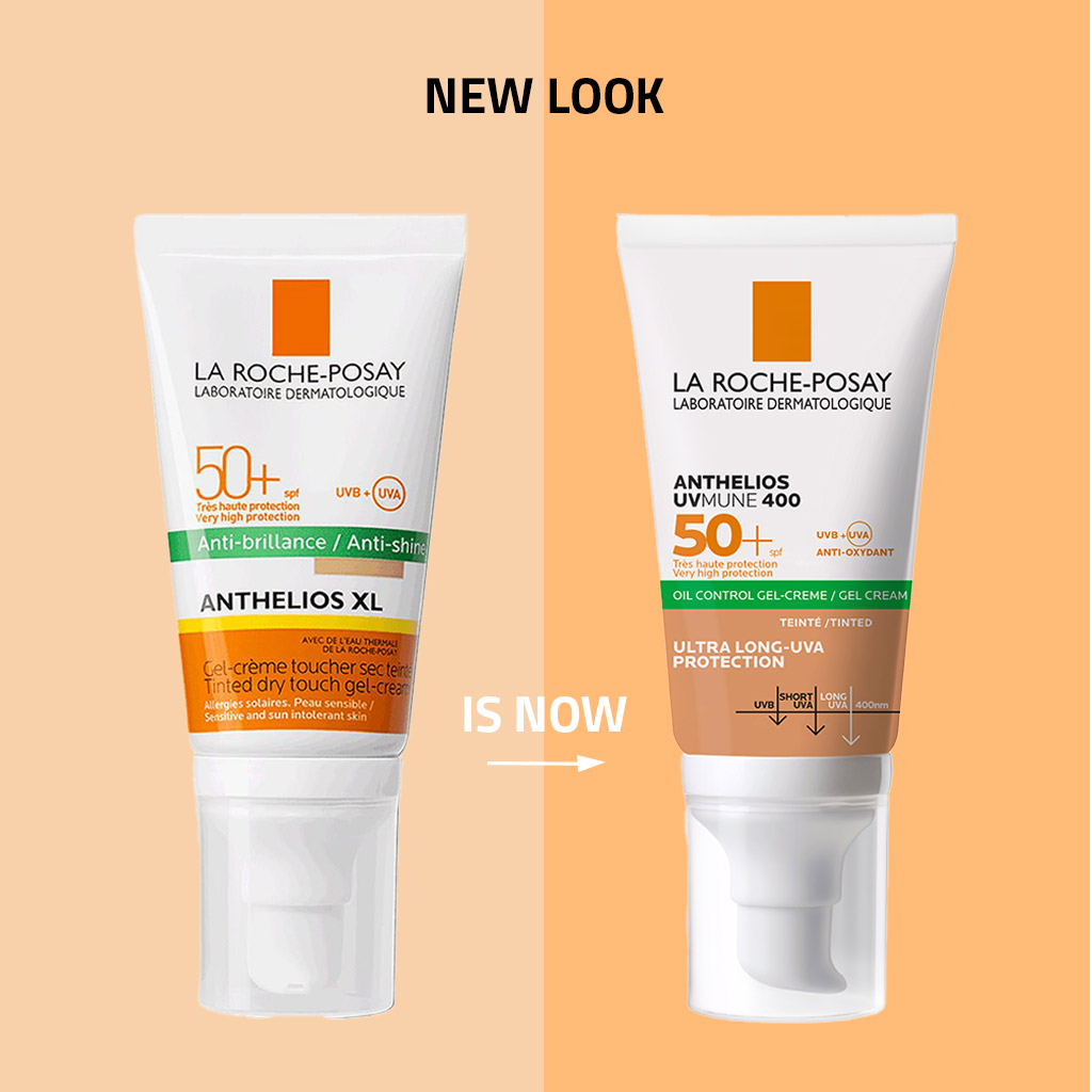 La Roche-Posay, Anthelios UVMune 400 SPF50+ Oil Control Tinted Gel Cream, High protection tinted gel cream for oily skin, 50ml