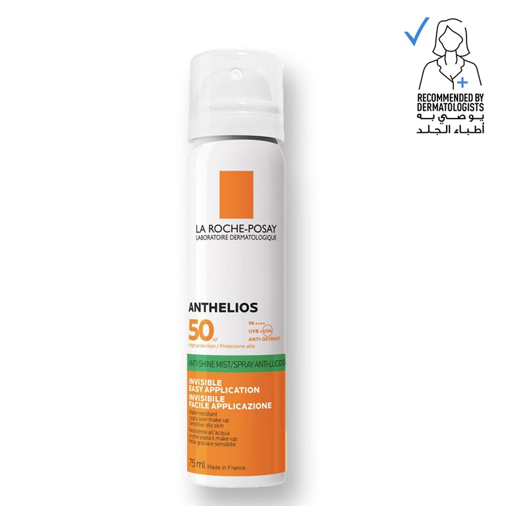 La Roche-Posay Anthelios Anti-Shine Invisible Sunscreen Face Mist SPF50 For All Skin Types 75ml
