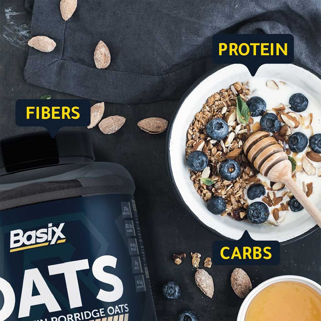 Basix, Oats High Protein Porridge Banana 3kg