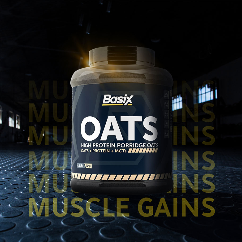 Basix, Oats High Protein Porridge Banana 3kg