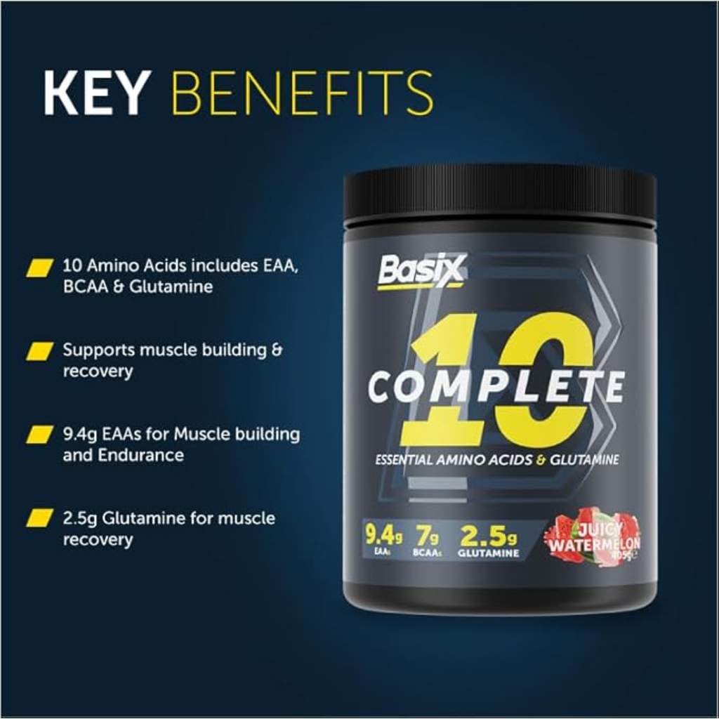 Basix, Complete 10 Juicy Watermelon, Whey protein powder, 405 g