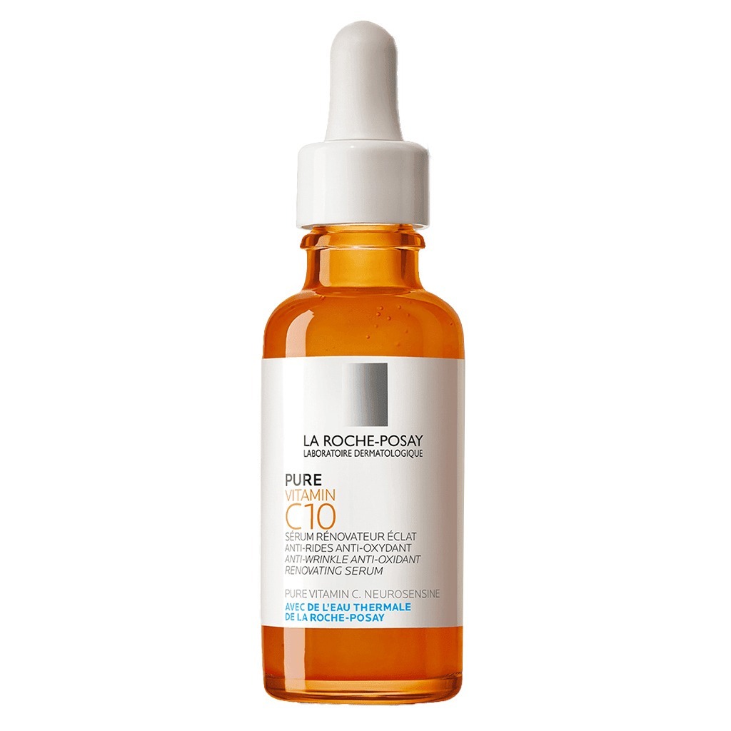 La Roche-Posay, 10% Pure Vitamin C Anti-Aging Face & Neck Serum, Antioxidant serum for wrinkle reduction, 30 ml