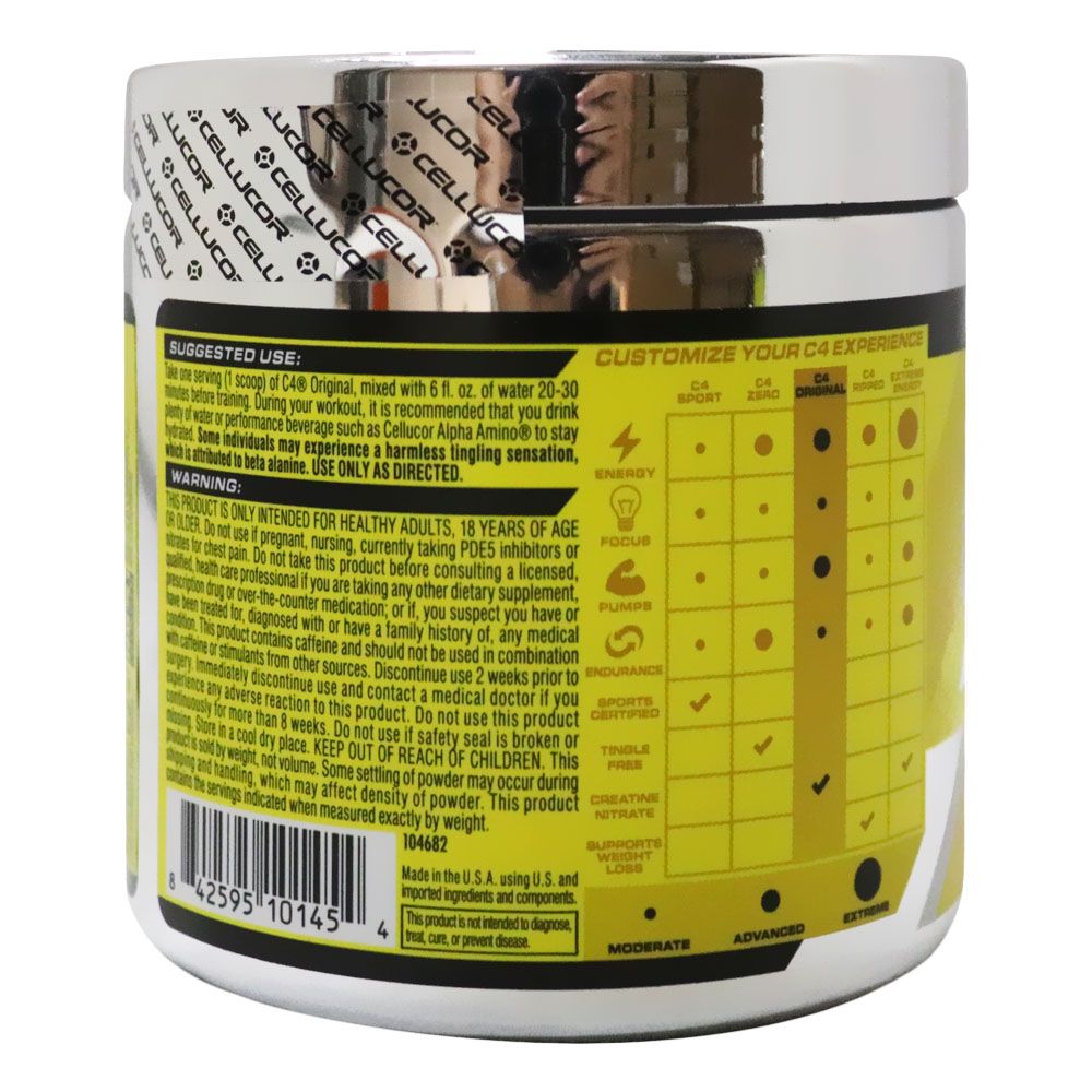 Cellucor, C4 Original iD Series Pre-Workout Fruit Punch, Energy boosting pre-workout supplement, 30 servings