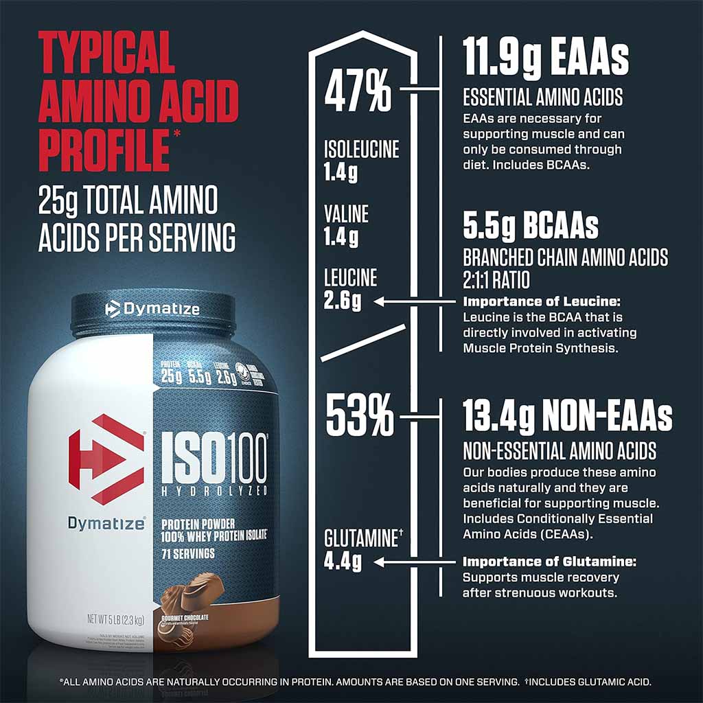 Dymatize Iso 100 - Gourmet Chocolate - 5 Lbs