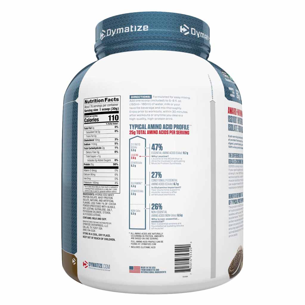 DYMATIZE ISO 100 - COOKIES AND CREAM - 5 LBS