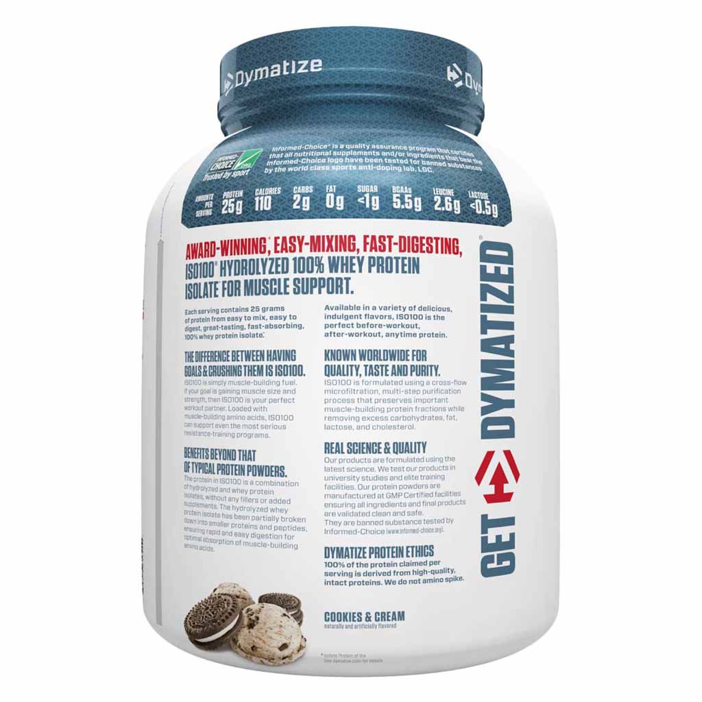 DYMATIZE ISO 100 - COOKIES AND CREAM - 5 LBS