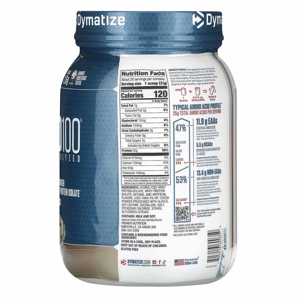 DYMATIZE ISO 100 - COOKIES AND CREAM - 20 SERVING 620G