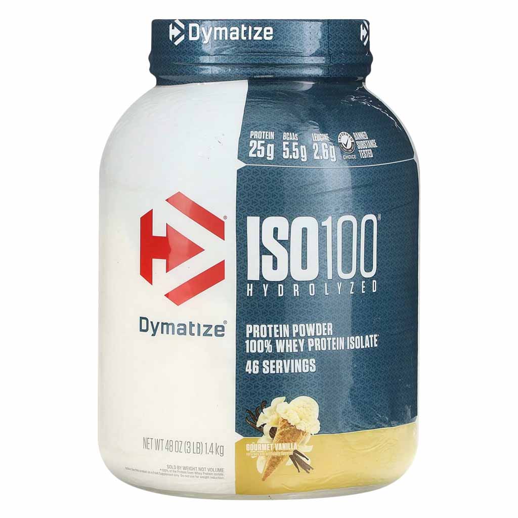 DYMATIZE ISO 100 - GOURMET VANILLA - 3 LBS