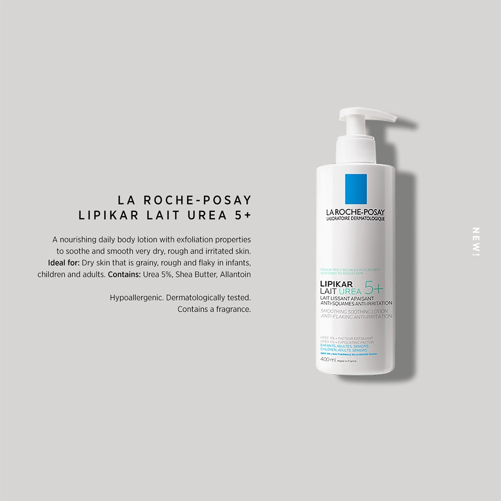 La Roche-Posay Lipikar Lait 5% Urea Body Lotion For Dry & Rough Skin 400ml