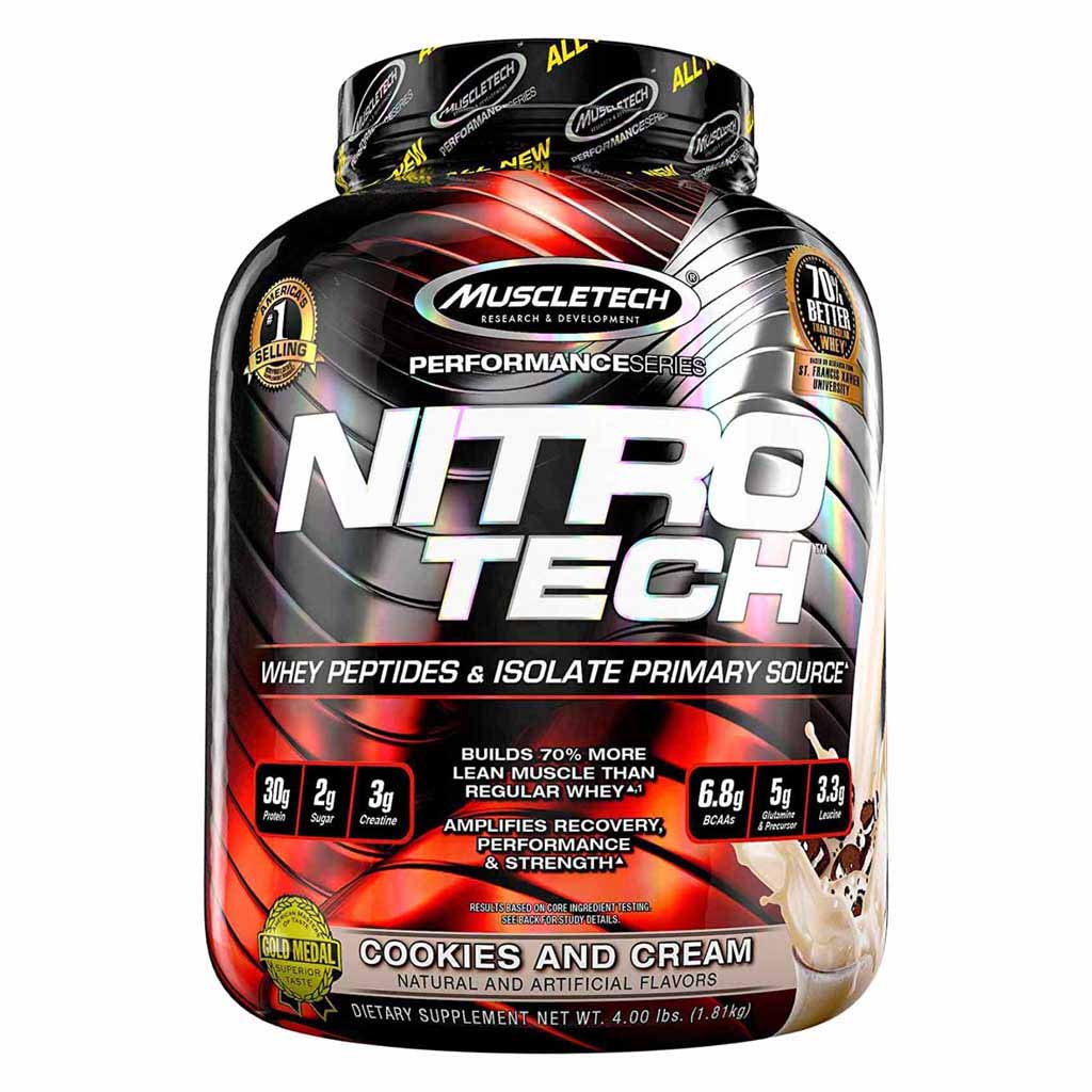 MUSCLETECH NITROTECH COOKIES AND CREAM 4LBS