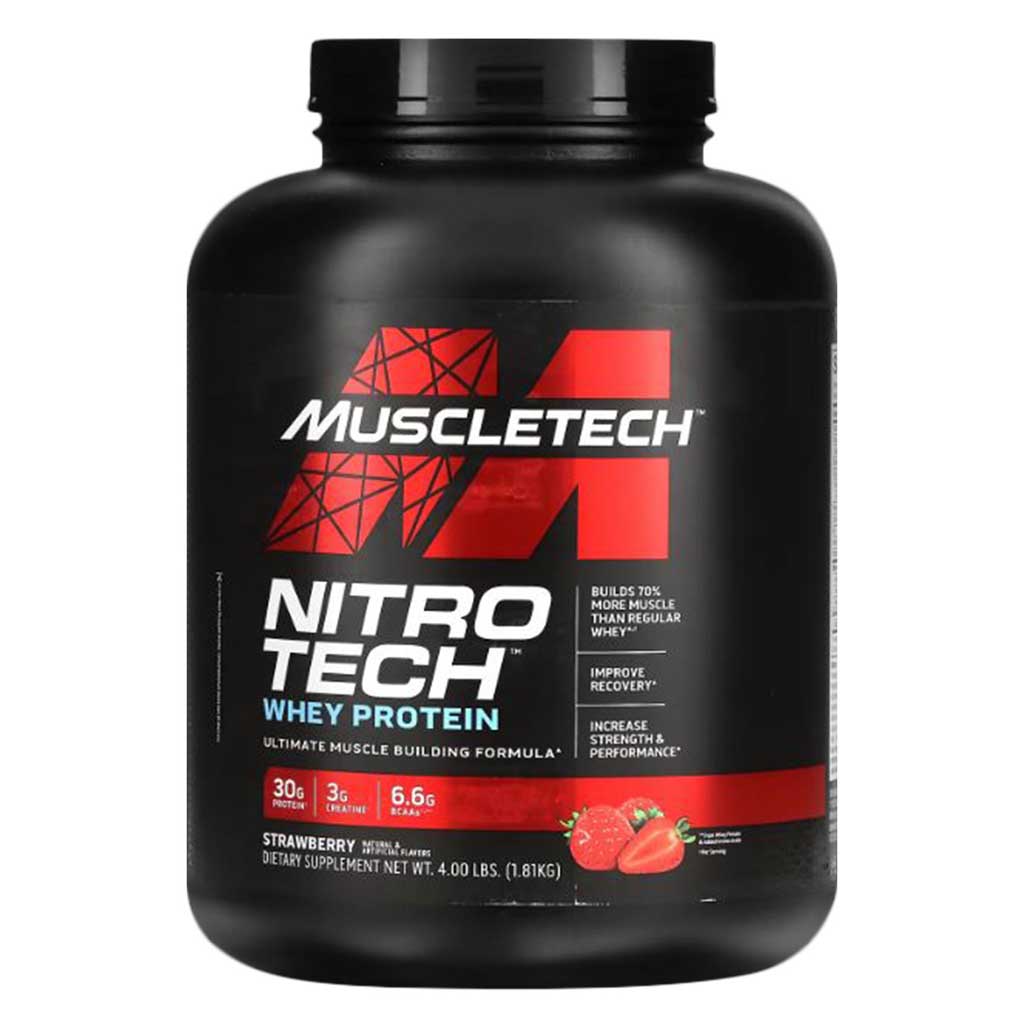 MUSCLETECH NITROTECH STRAWBERRY 4LBS