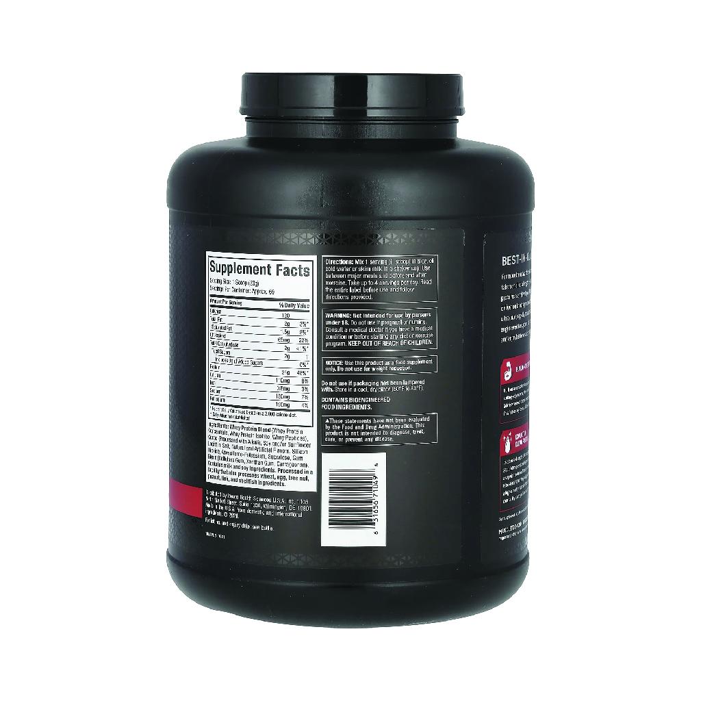 MuscleTech, NitroTech 100% Whey Gold Double Rich Chocolate, Premium protein powder for muscle growth, 2.27 kg