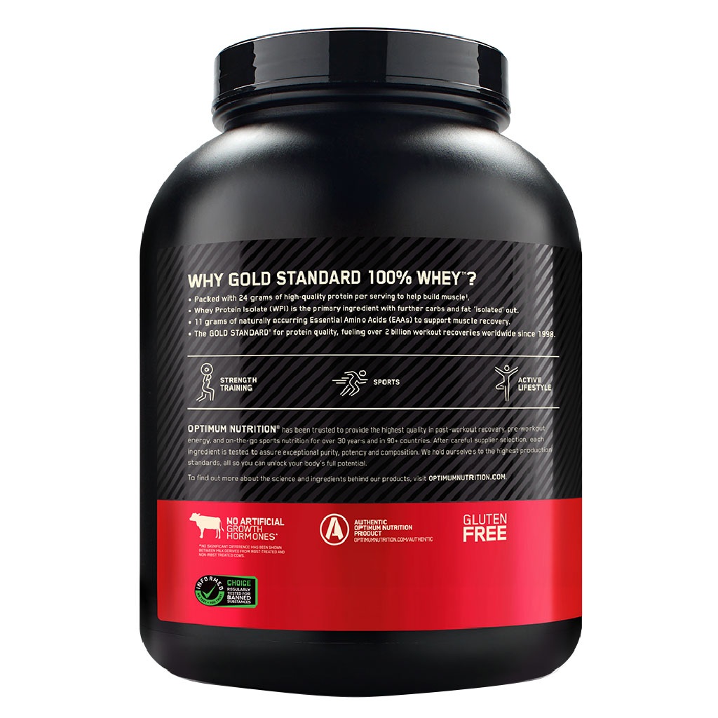 Optimum Nutrition, Gold Standard 100% Whey Protein Powder Double Rich Chocolate, Premium whey protein powder for muscle recovery, 5lbs