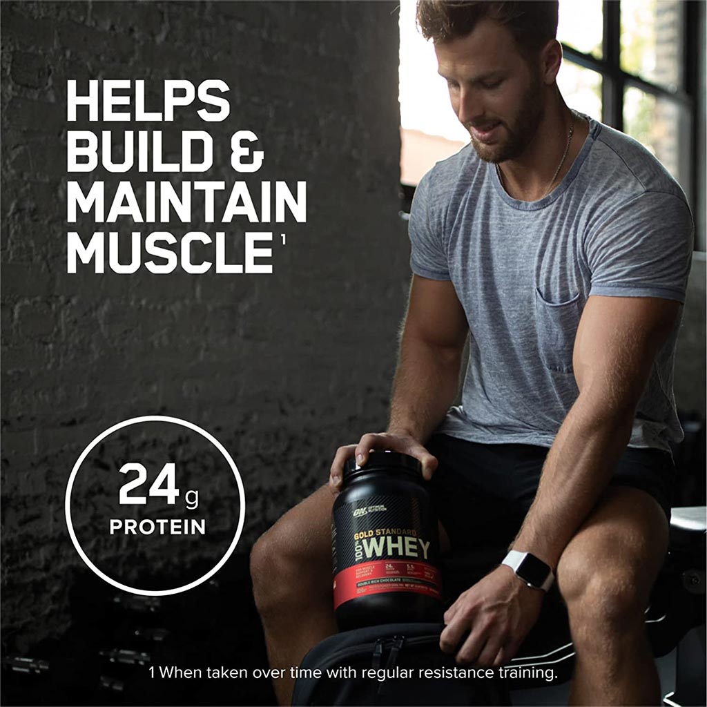 Optimum Nutrition (On) Gold Standard 100% Whey Protein Powder (Vanilla Ice Cream) 5 Lbs