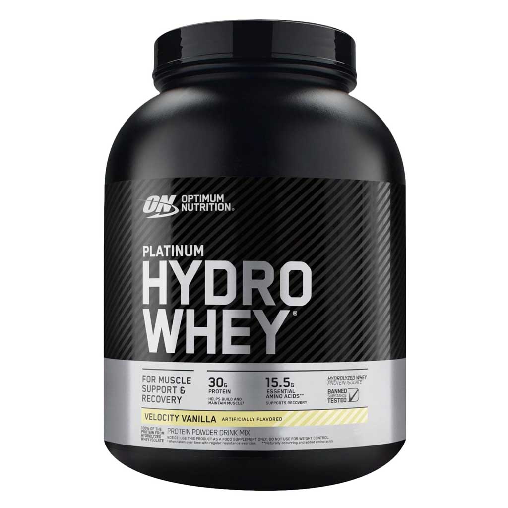 Platinum Velocity Optimum Nutrition, Whey Protein Hydrating Supplement Vanilla Flavor, High-quality protein supplement for muscle recovery, 3.5 lbs