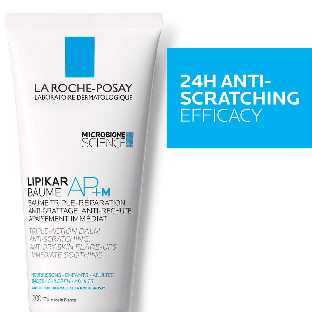 La Roche-Posay Lipikar Baume Ap+M Moisturizer For Atopic Eczema & Allergy-Prone Skin With Extreme Dryness, 200 Ml