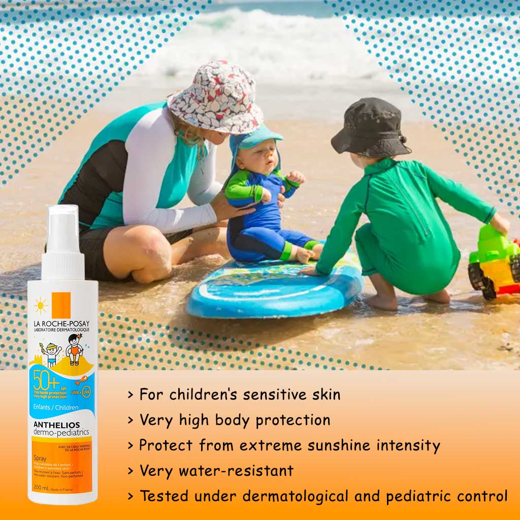 La Roche-Posay Anthelios Dermo-Pediatrics Spf50+ Sunscreen Invisible Spray For Children, 200 Ml