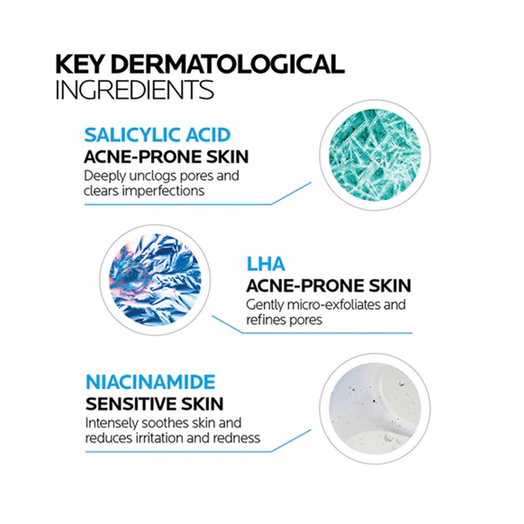 La Roche-Posay, Effaclar Micropeel Gel, Exfoliating gel for acne-prone skin, 400ml