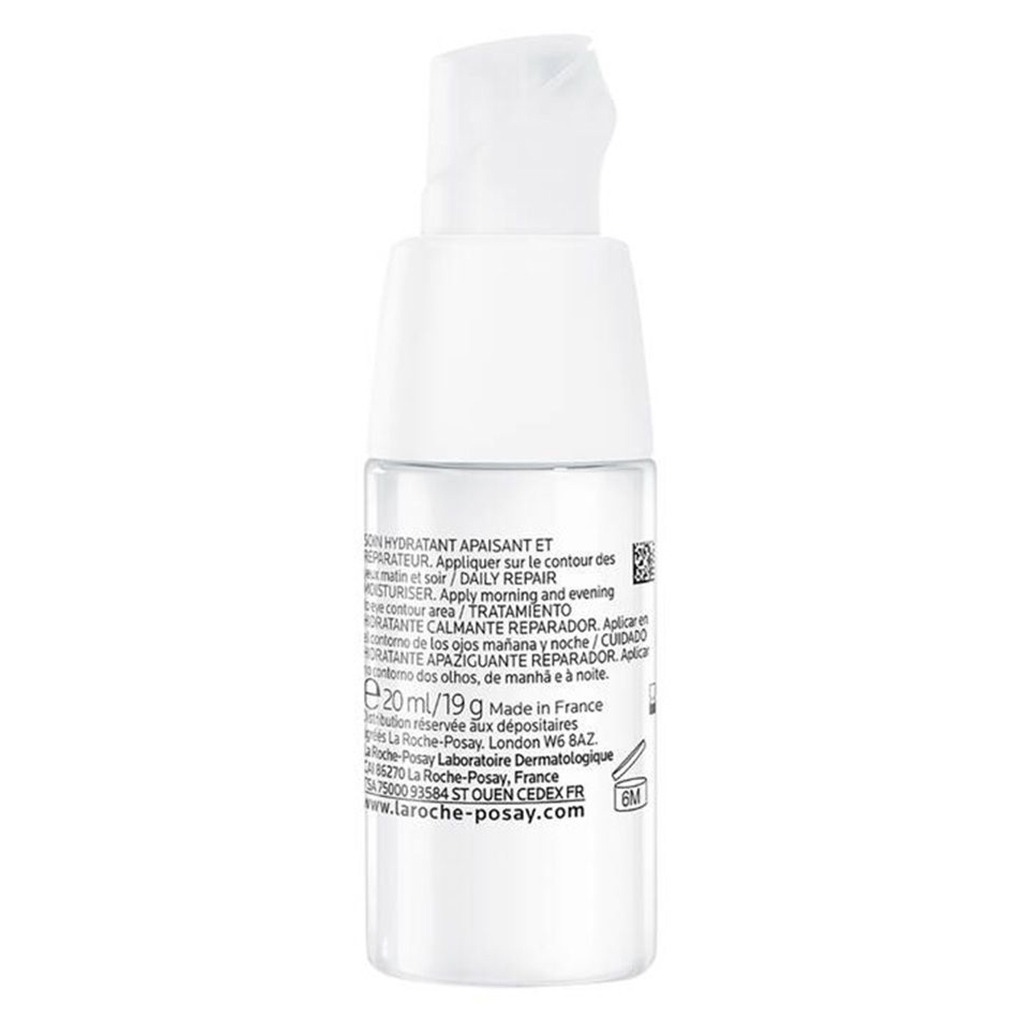 La Roche-Posay, Toleriane Dermallergo eye cream, Anti-discomfort and anti-puffiness cream for sensitive skin, 20ml