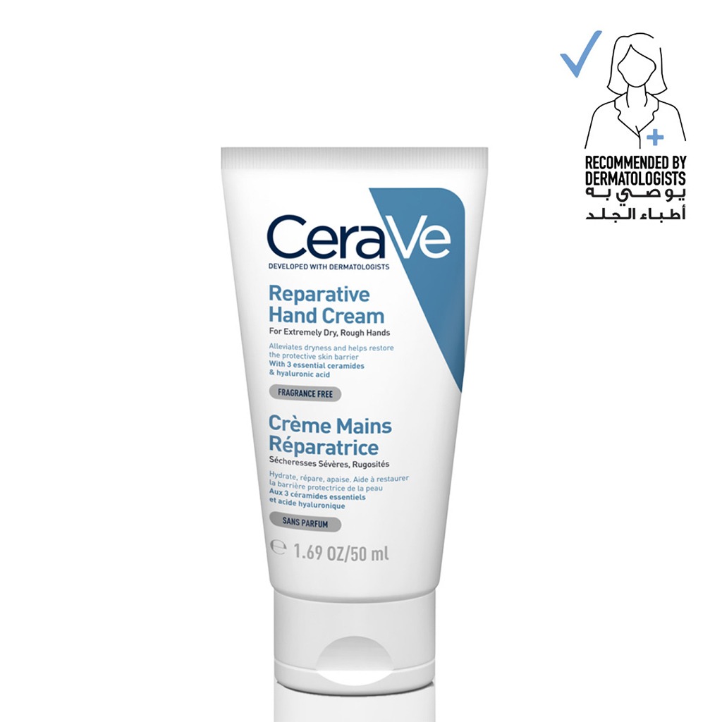 CeraVe, Therapeutic Hand Cream, Restorative hand cream for dry and cracked skin, 85g