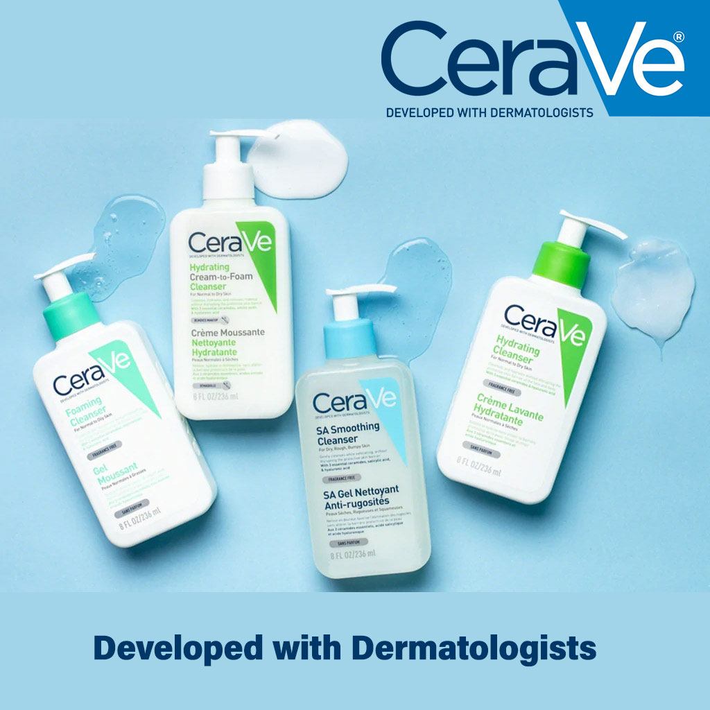 CeraVe, Hydrating Fragrance Free Cleanser for Normal to Dry Skin, Gentle moisturizing facial cleanser, 473 ml
