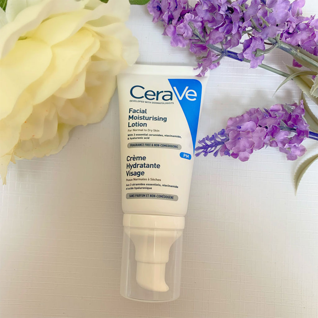 CeraVe, Facial Moisturising PM Lotion for Normal to Dry Skin, Nighttime hydrating lotion with ceramides, 52ml