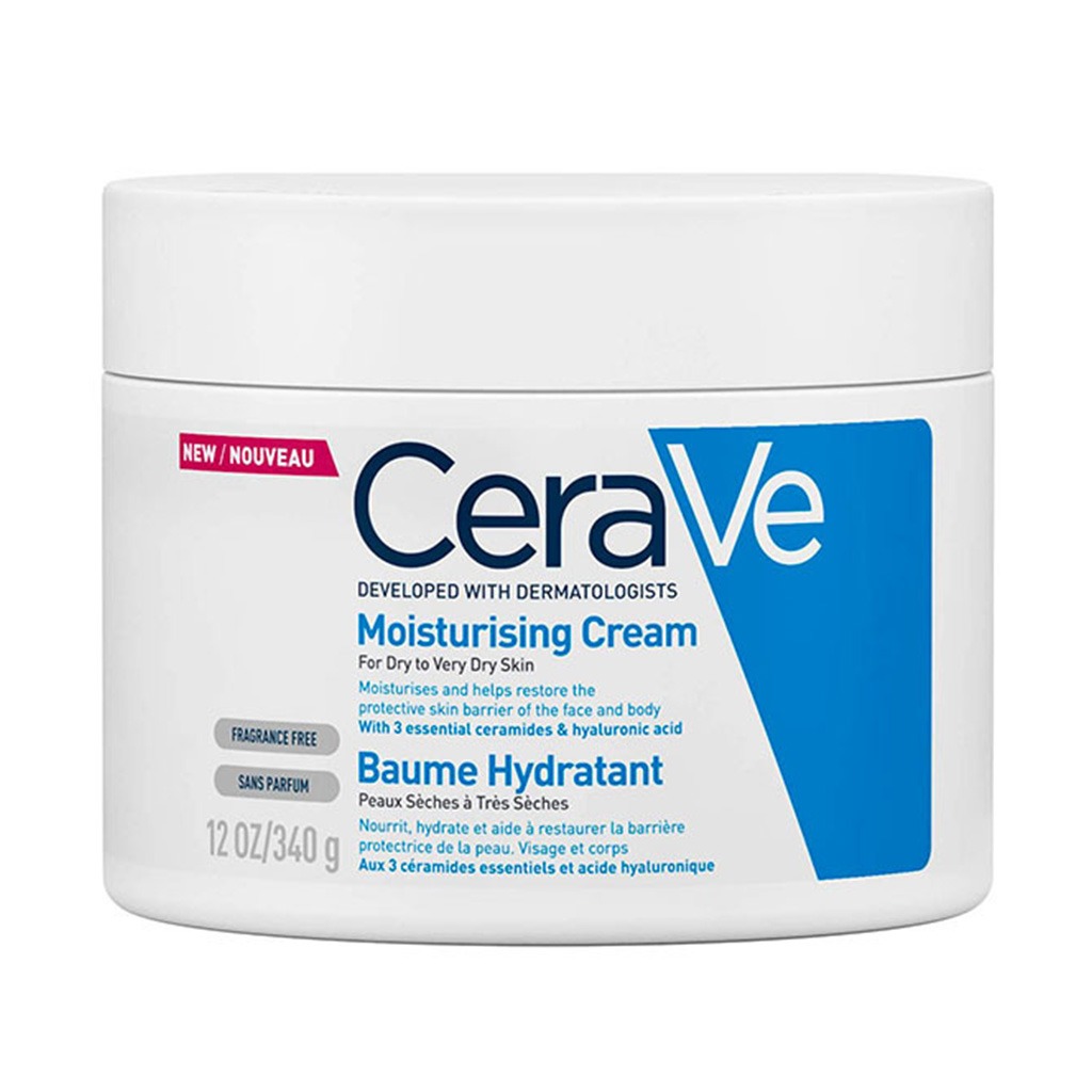 CeraVe, Moisturizing Cream, Intensive hydration cream for dry and sensitive skin, 12oz