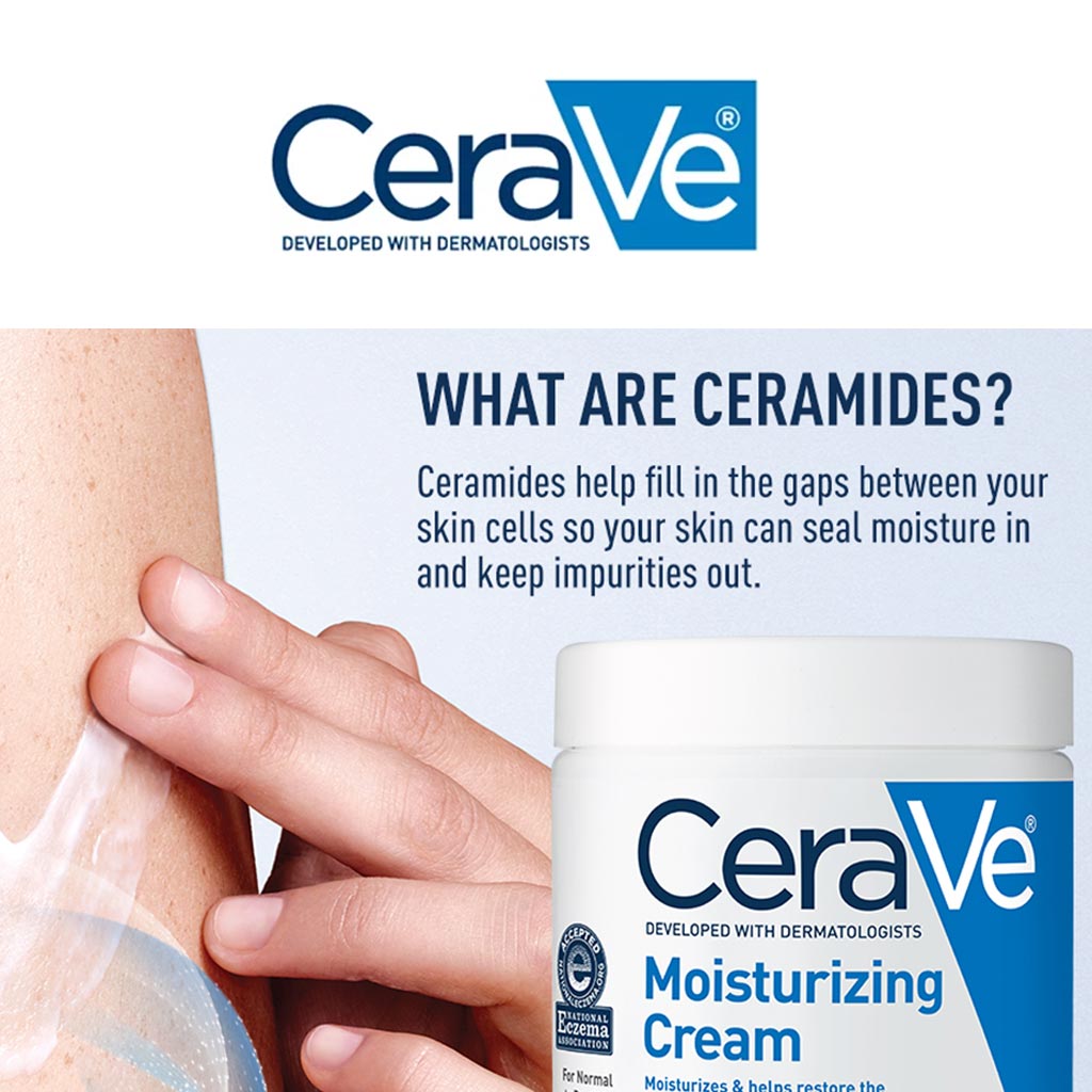 CeraVe, Moisturizing Cream, Intensive hydration cream for dry and sensitive skin, 12oz