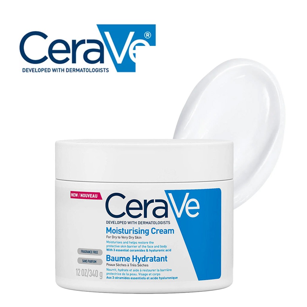 CeraVe, Moisturizing Cream, Intensive hydration cream for dry and sensitive skin, 12oz