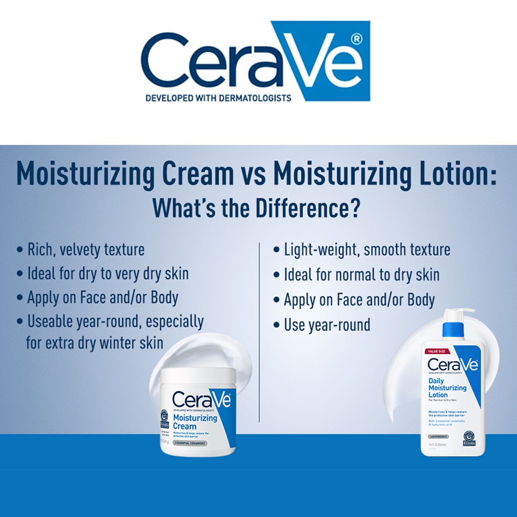 CeraVe, Moisturizing Cream, Intensive hydration cream for dry and sensitive skin, 12oz