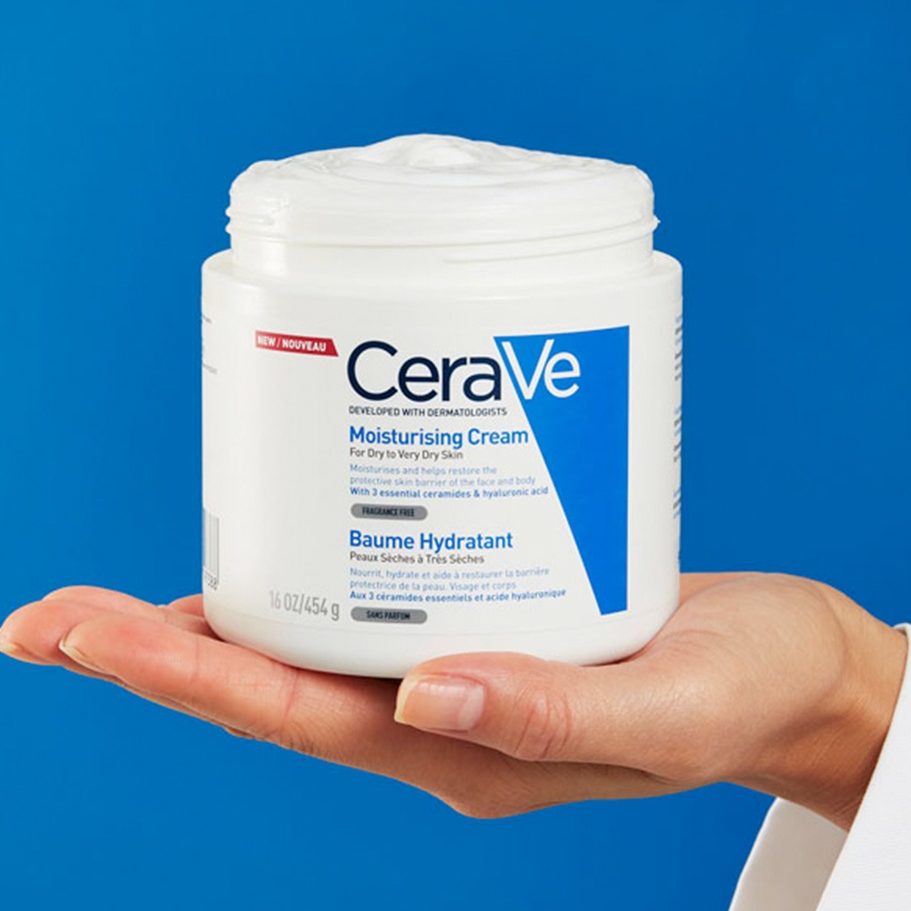 CeraVe, Moisturizing Cream, Intensive hydration cream with ceramides for dry skin, 16 oz