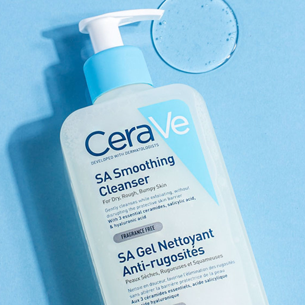 CeraVe, SA Smooth Cleanser, Exfoliating cleanser for rough and bumpy skin, 8oz