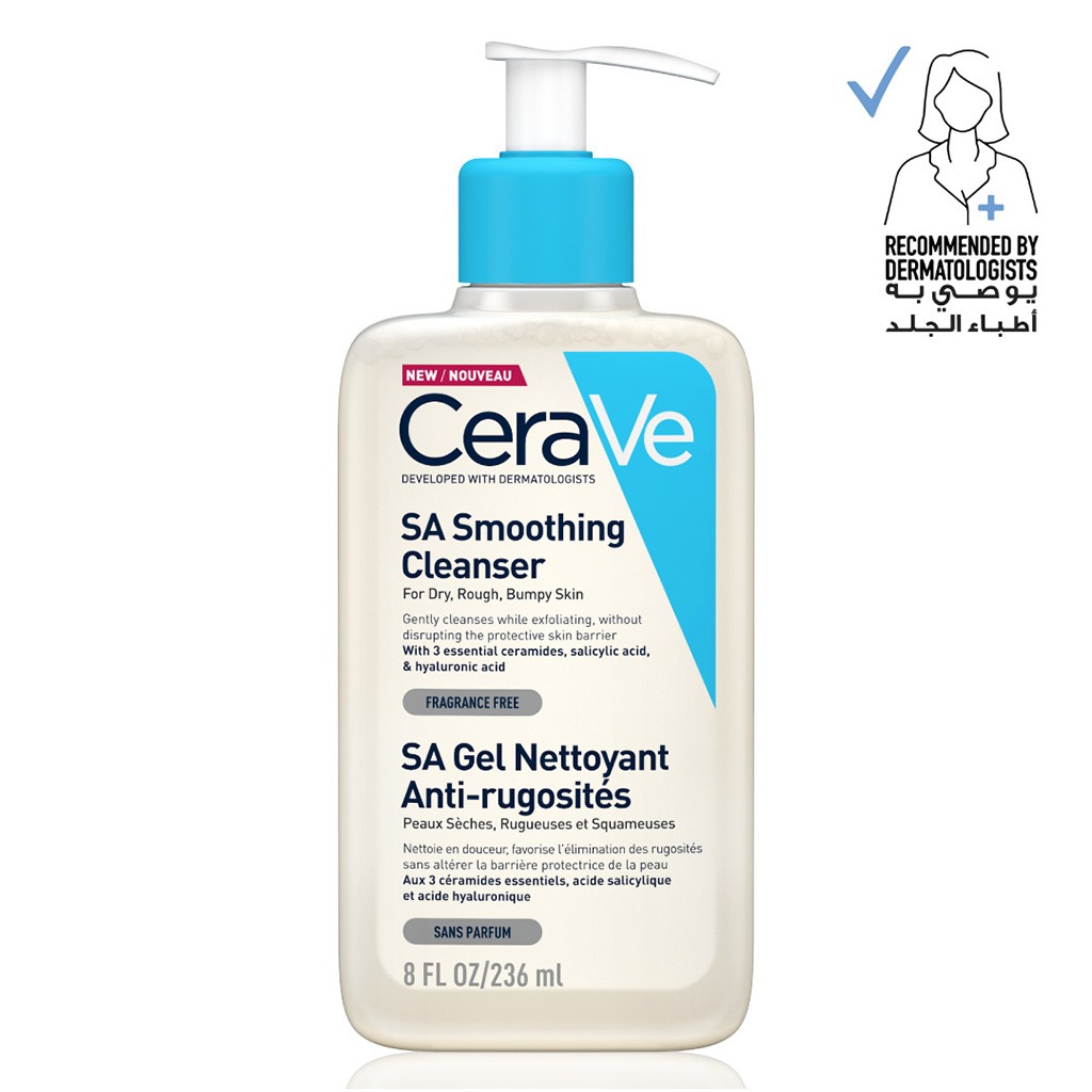 CeraVe, SA Smooth Cleanser, Exfoliating cleanser for rough and bumpy skin, 8oz