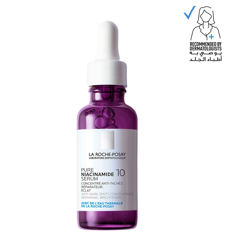 La Roche-Posay, Pure Niacinamide B9 Serum, Concentrated serum for skin brightening and repair, 30ml