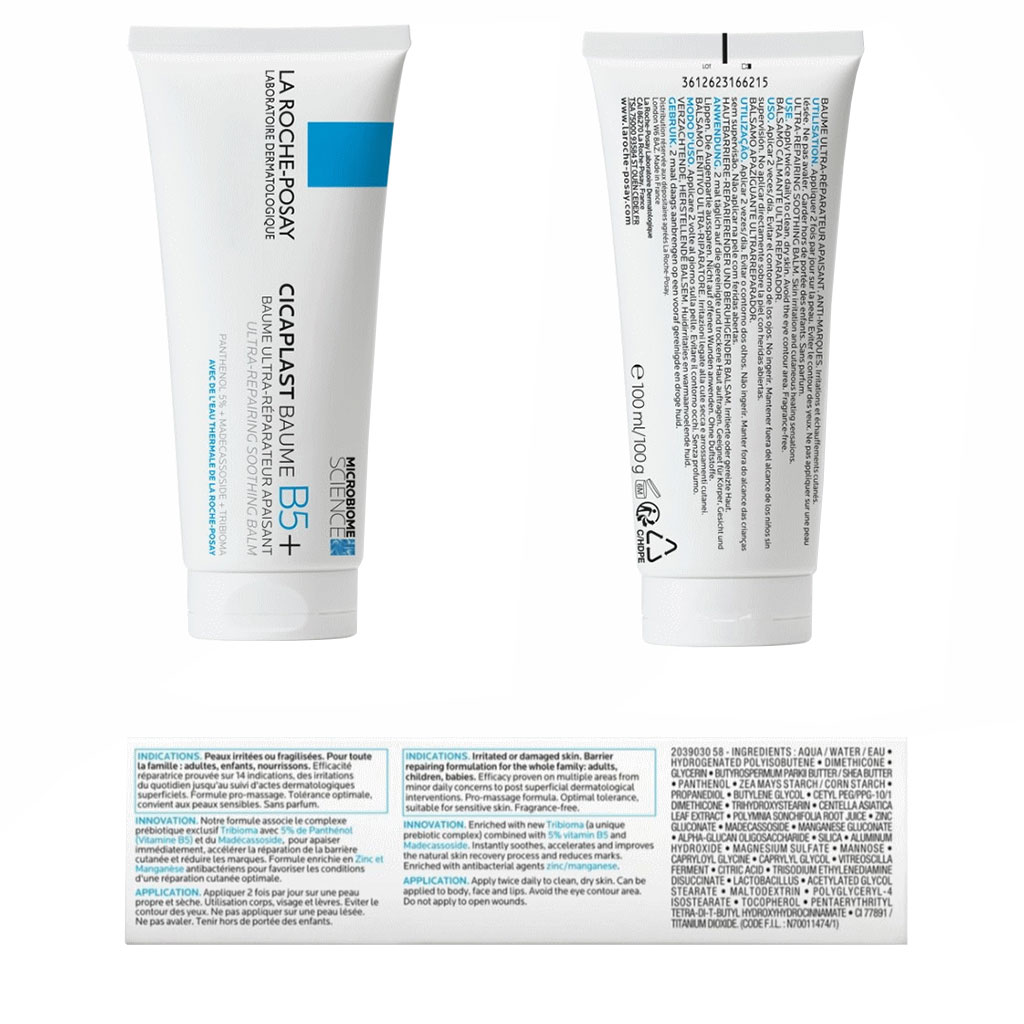 La Roche-Posay, Cicaplast Balm B5, Soothing repairing balm for irritated skin, 100ml