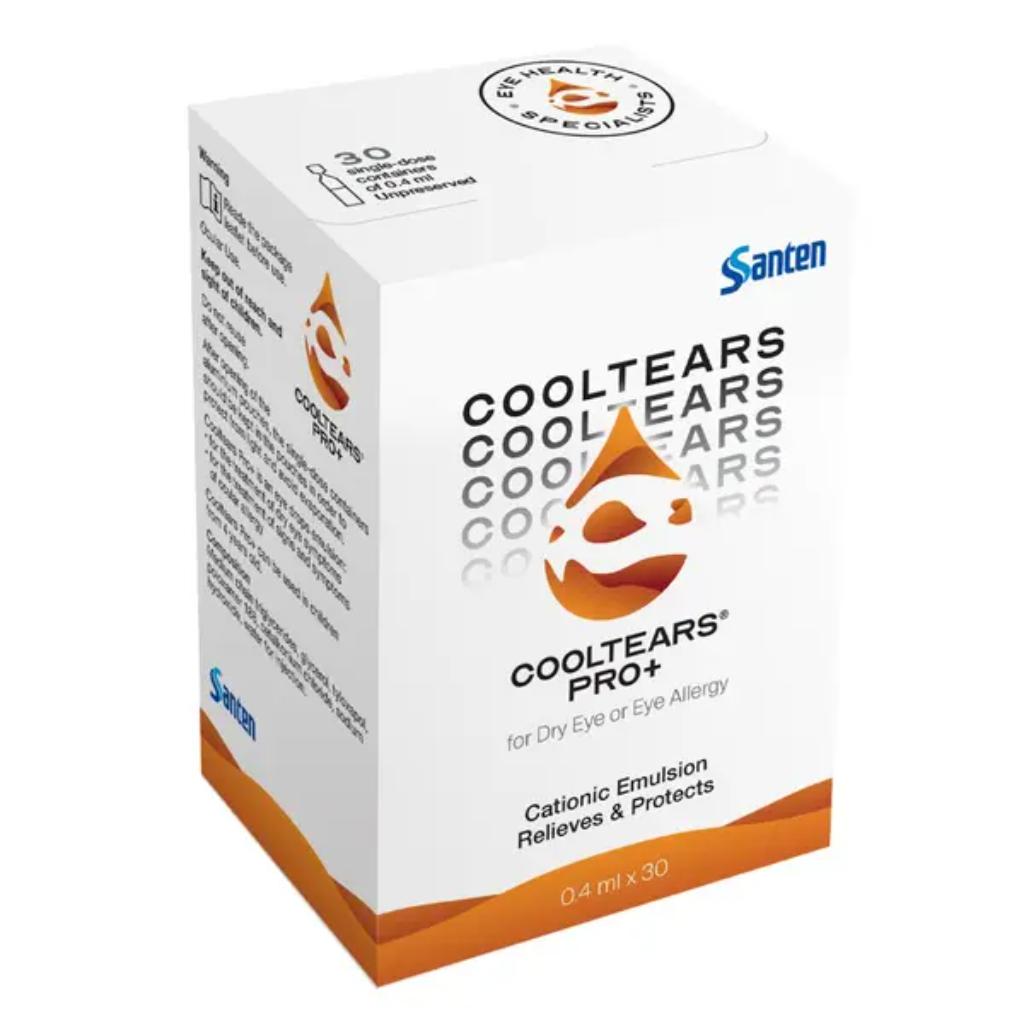 CoolTears Pro+, Eye Drops, Hydrating solution for dry eyes, 0.4 ml × 30