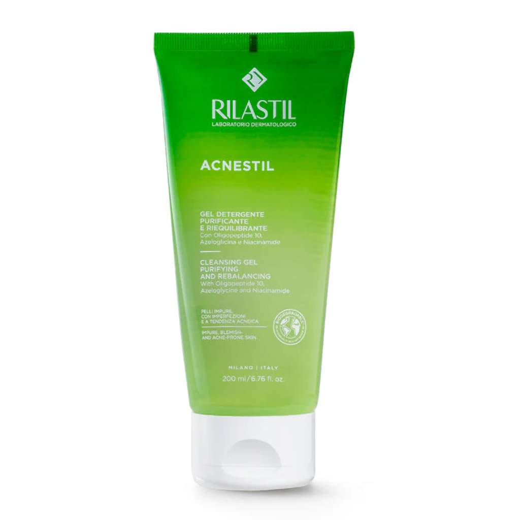 Rilastil, Acnestil cleansing gel, Gentle gel cleanser for acne-prone skin, 200ml