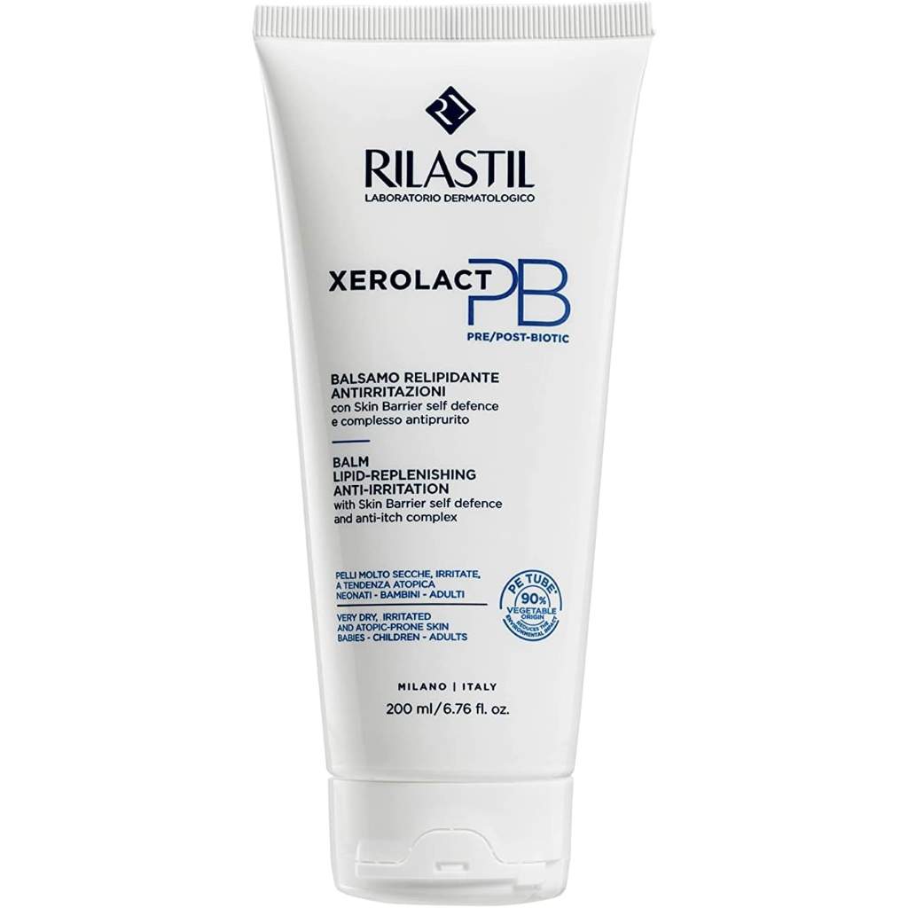 Rilastil, Xerolact PB balm, Lipid replenishing anti-irritation balm for dry skin, 200 ml
