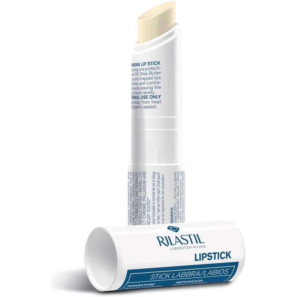 Rilastil, Xerolact Repairing Lipstick, Lip balm for dry and chapped lips, 4.8ml