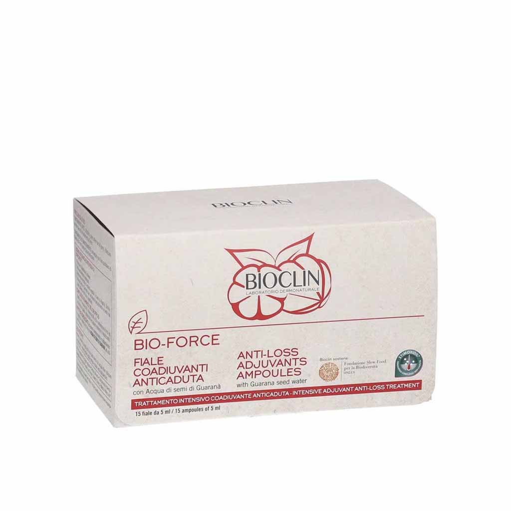 Bio Force, Anti Loss Adjuvant Ampoules, Hair loss treatment ampoules for scalp care, 15 x 5 ml