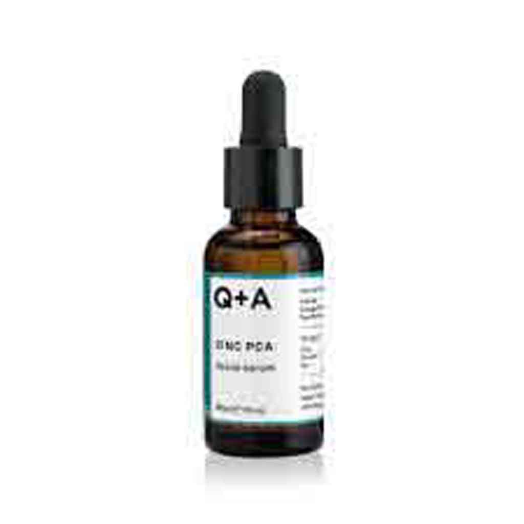 Q+A, Zinc PCA Facial Serum, Hydrating serum for balanced skin, 30 ml